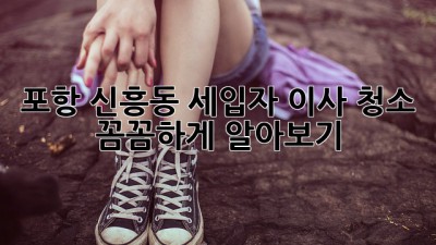 포항 신흥동 세입자 이사 청소, 꼼꼼하게 알아보기!